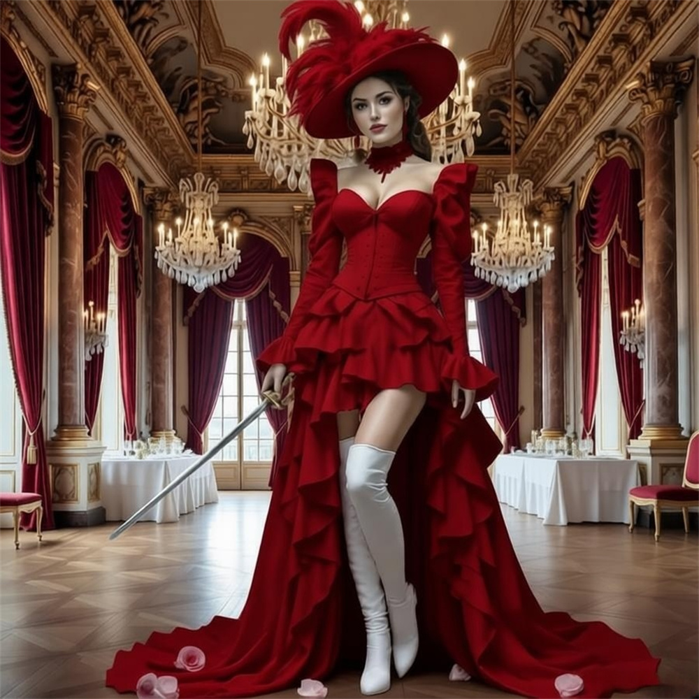 Evening Gown - Элегантное средневековое винтажное платье в стиле