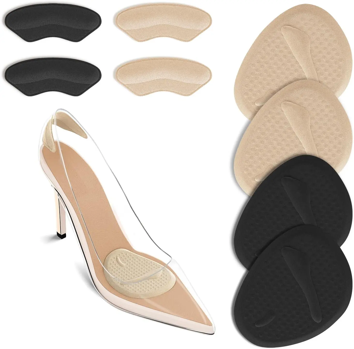 Womens Heels - 2 комплекта подушечек для пяток, подушечек