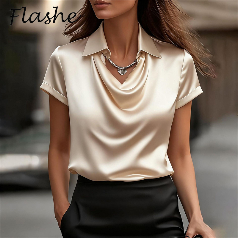 Универсальная атласная рубашка – обзор и цена Silk Blouse